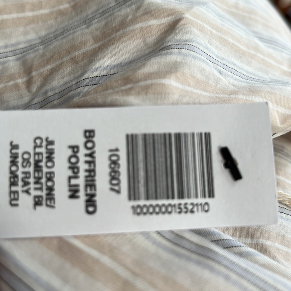 Wilfred Free by Aritzia Boyfriend Poplin Button-up Shirt - size M - Picture 9 of 9